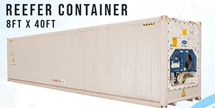 Refrigerated container shown as a representative cold-storage reference